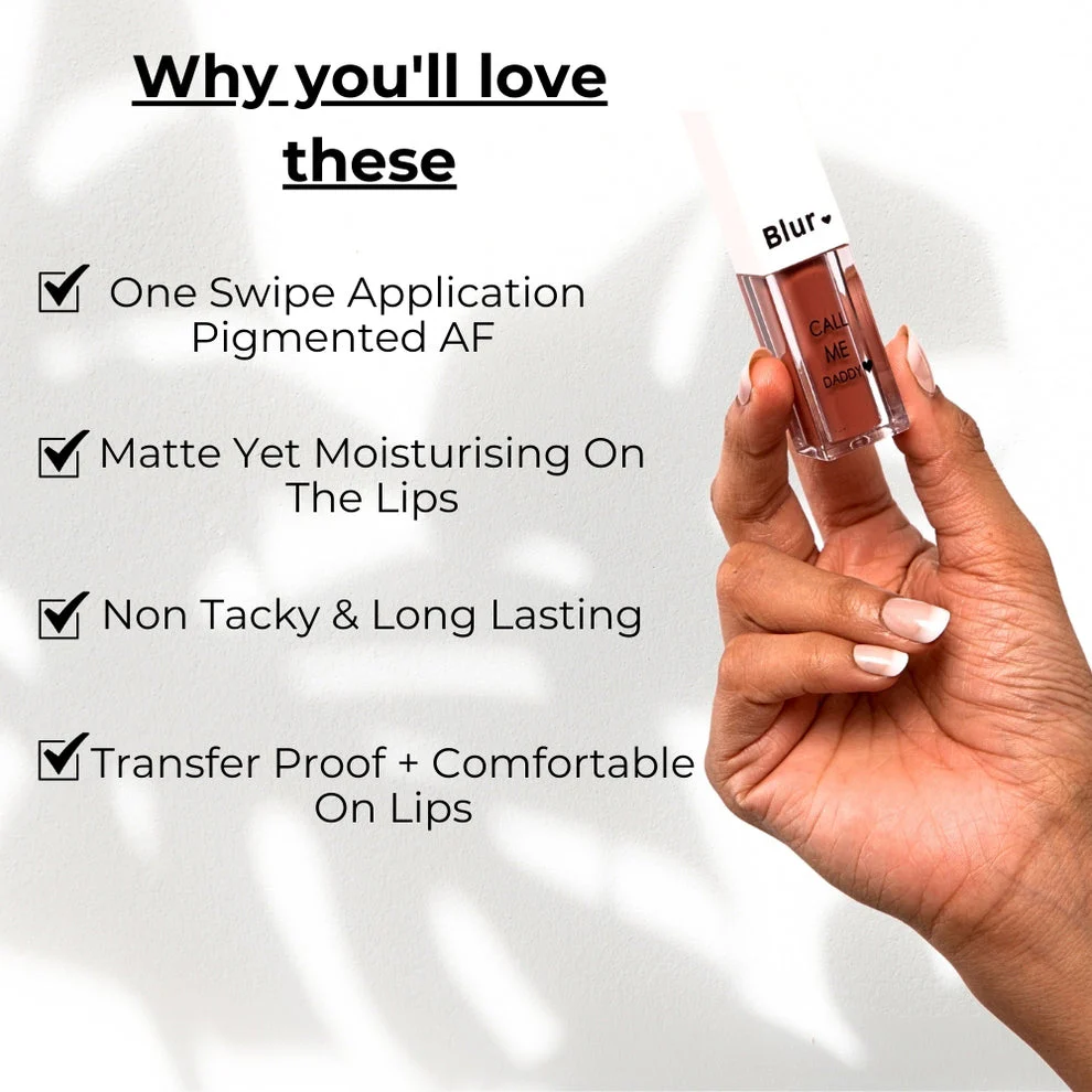 Call Me Daddy Liquid Lipstick MINI | Pigmented AF, Non-sticky + Matte Lipstick | Pack of 4 - Image 103