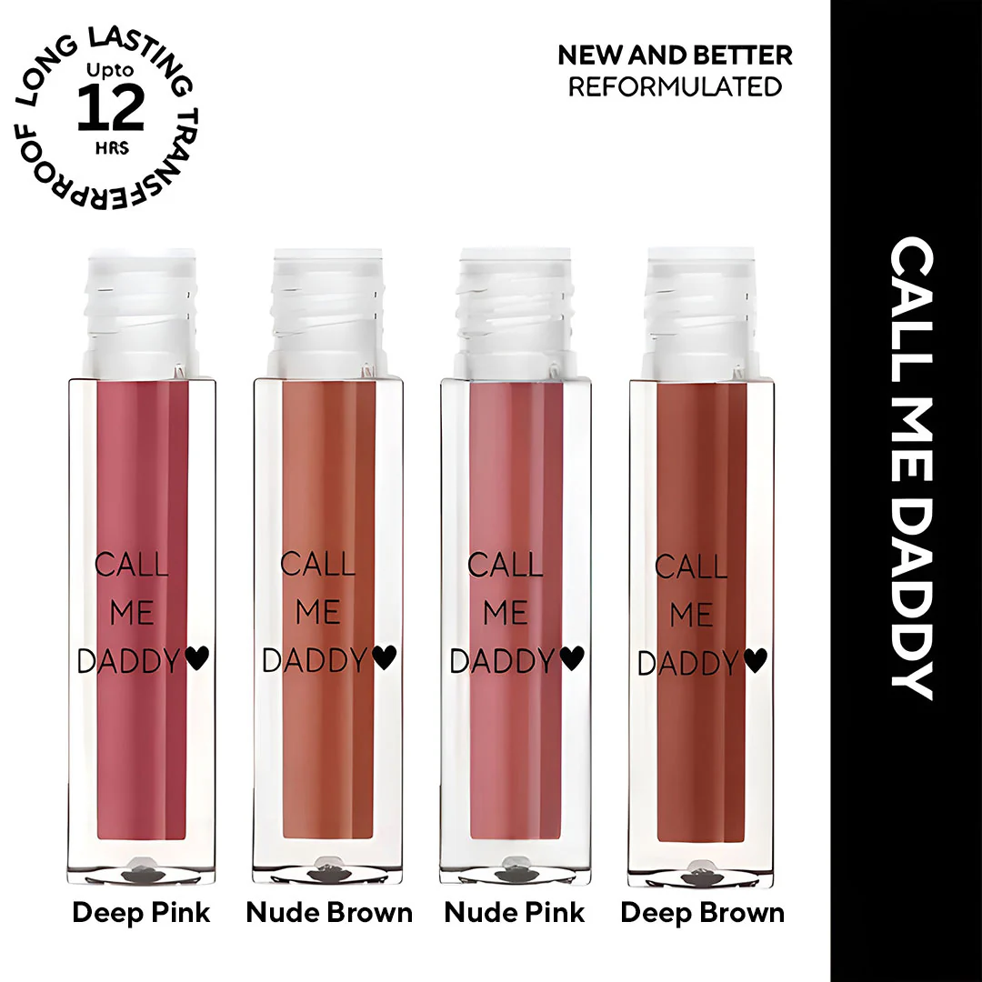 Call Me Daddy Liquid Lipstick MINI | Pigmented AF, Non-sticky + Matte Lipstick | Pack of 4 - Image 97