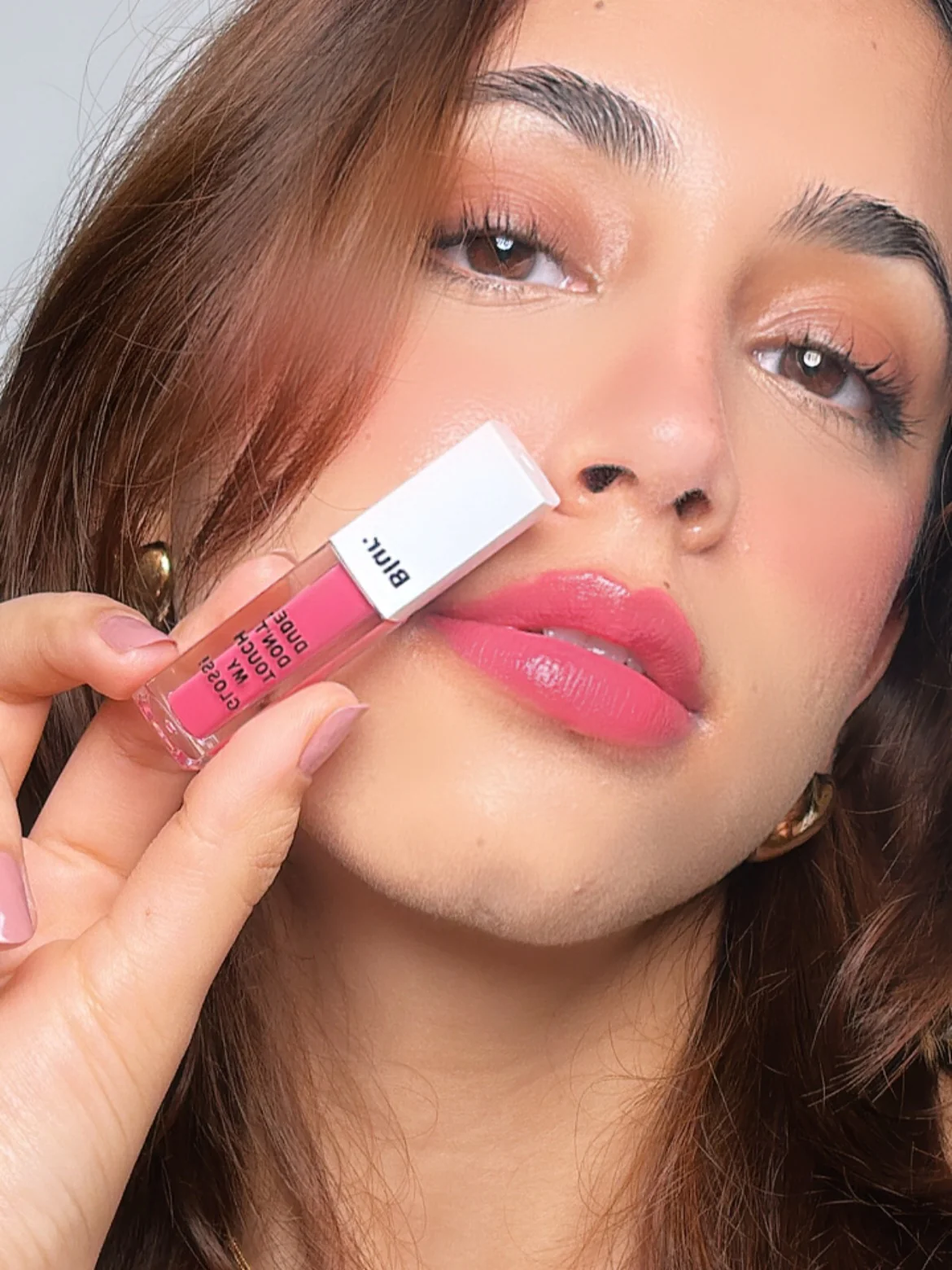 Dude, Don't Touch My Gloss MINI | Pigmented AF, Non Sticky Mini Gloss | Bubblegum Pink - Image 2