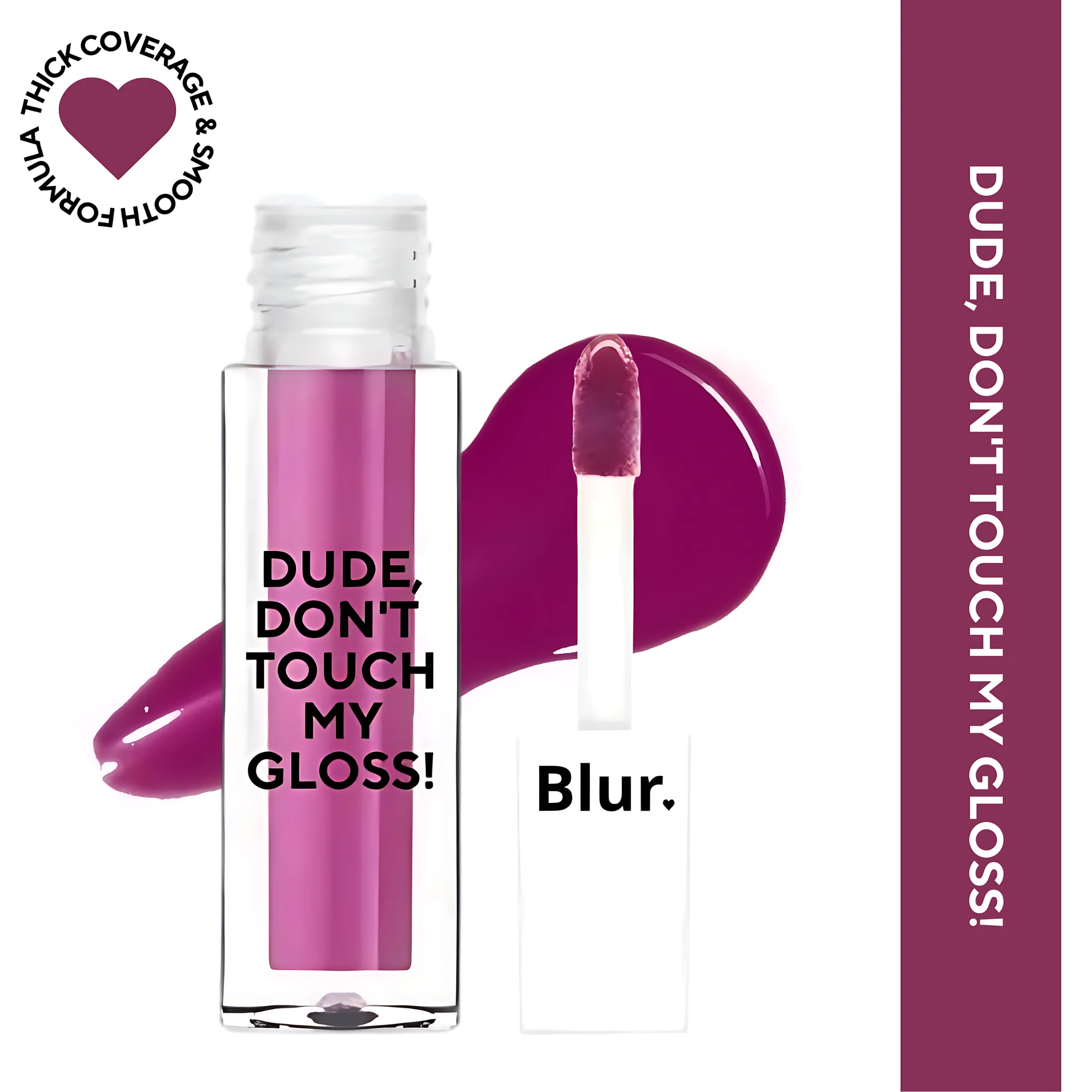 Dude, Don't Touch My Gloss MINI | Pigmented AF, Non Sticky Mini Gloss | Mauve